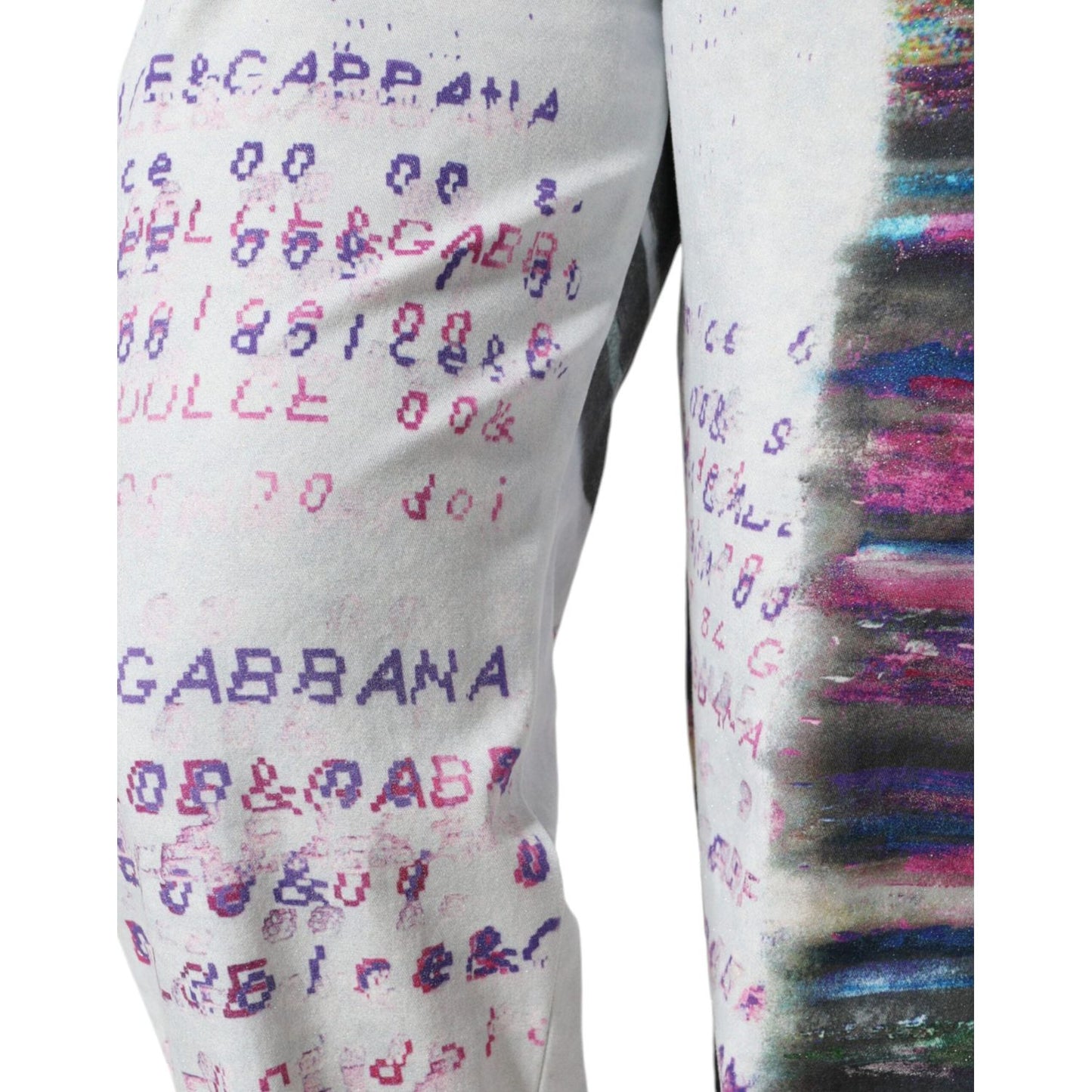 Dolce & Gabbana Multicolor Cotton Stretch High Waist Denim Jeans Dolce & Gabbana