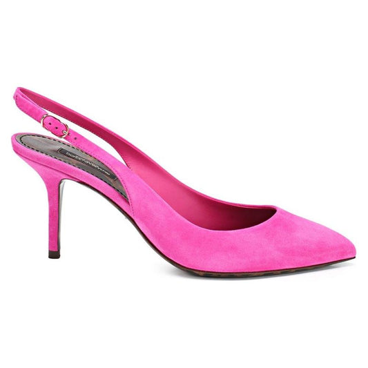 Dolce & Gabbana Fuchsia Leather Di Capra Pump Dolce & Gabbana