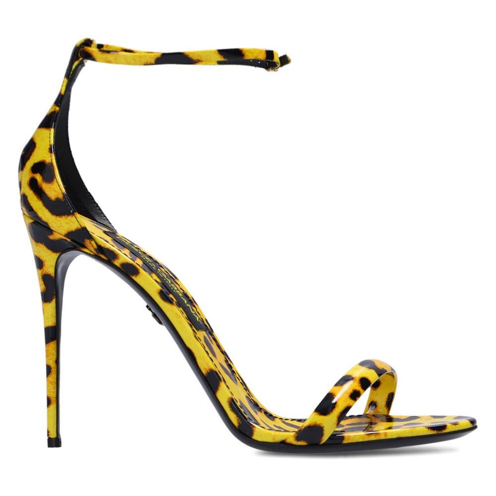 Dolce & Gabbana Yellow Leather Di Calfskin Sandal Dolce & Gabbana