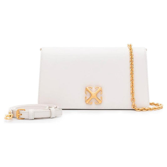 Off-White White Leather Crossbody Bag Off-White