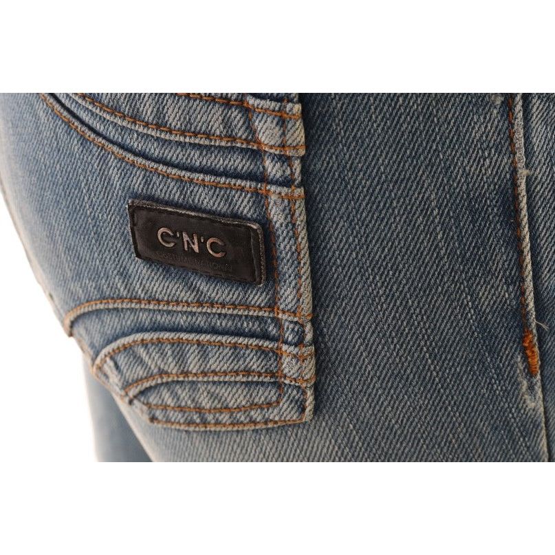 Costume National Chic Classic Fit Straight Blue Jeans Costume National