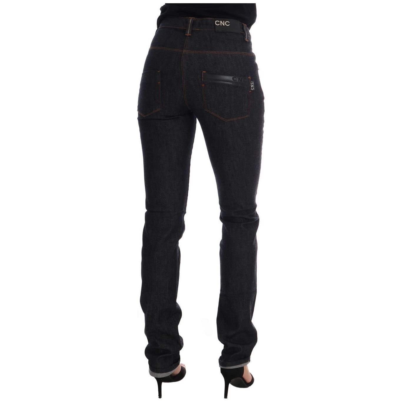 Costume National Sleek Dark Blue Super Slim Jeans Costume National