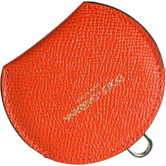 Elegant Orange Leather Mirror Holder Dolce & Gabbana