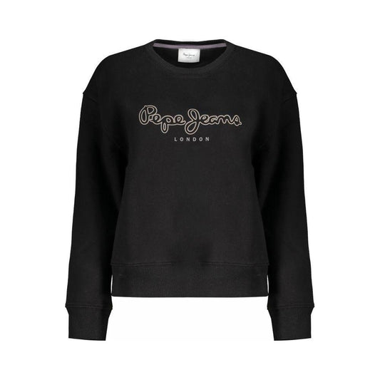 Pepe Jeans Black Cotton Sweater Pepe Jeans