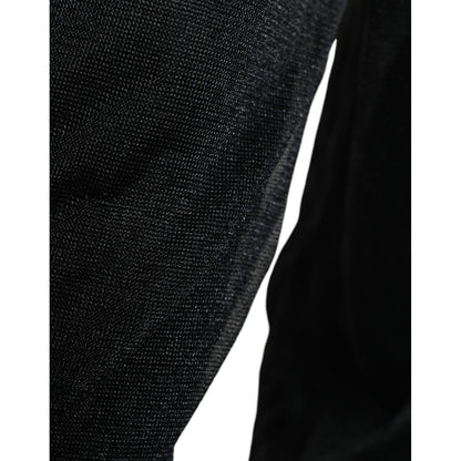 Dolce & Gabbana Black Polyester Pullover Sweatshirt Sweater