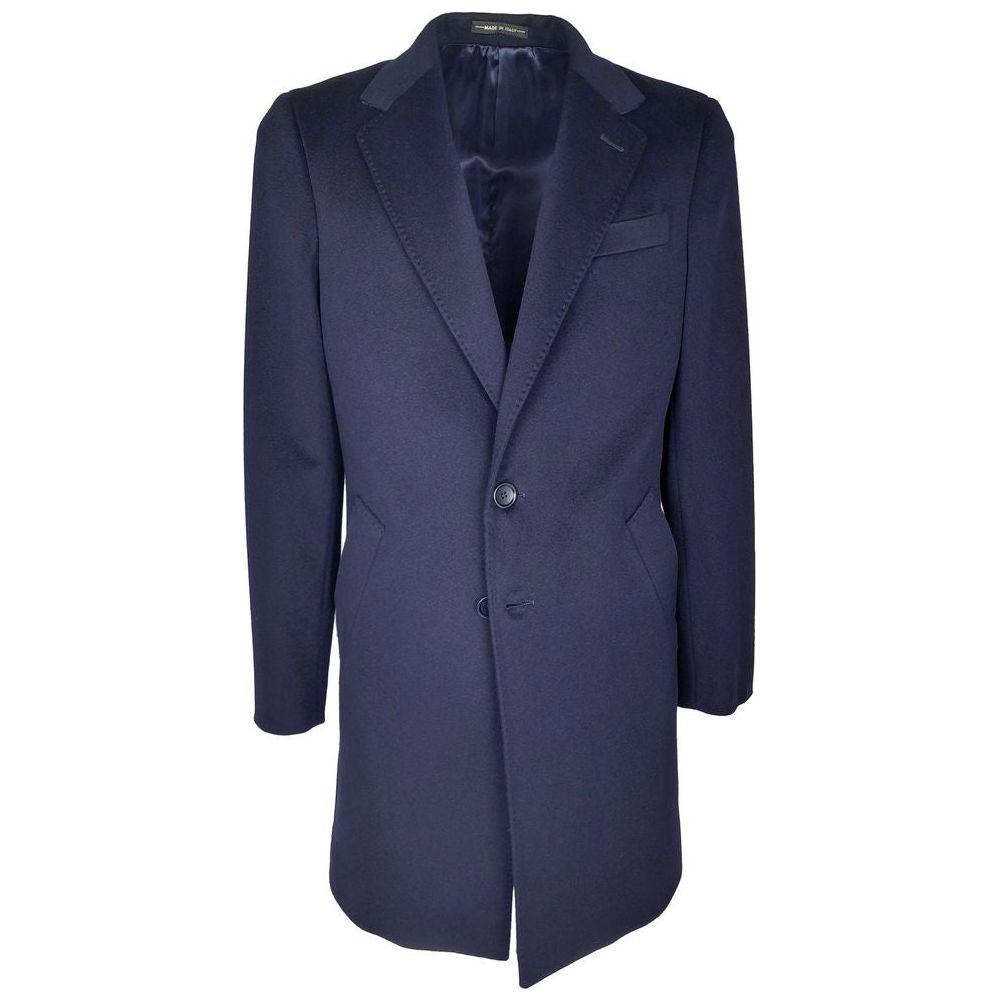 Made in Italy Blue Cashmere Jacket Made in Italy