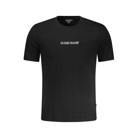 Guess Jeans Black Cotton T-Shirt