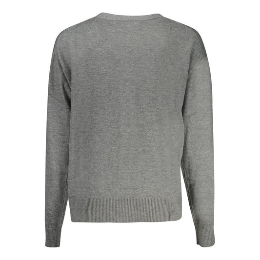 Guess Jeans Gray Polyester Sweater Guess Jeans