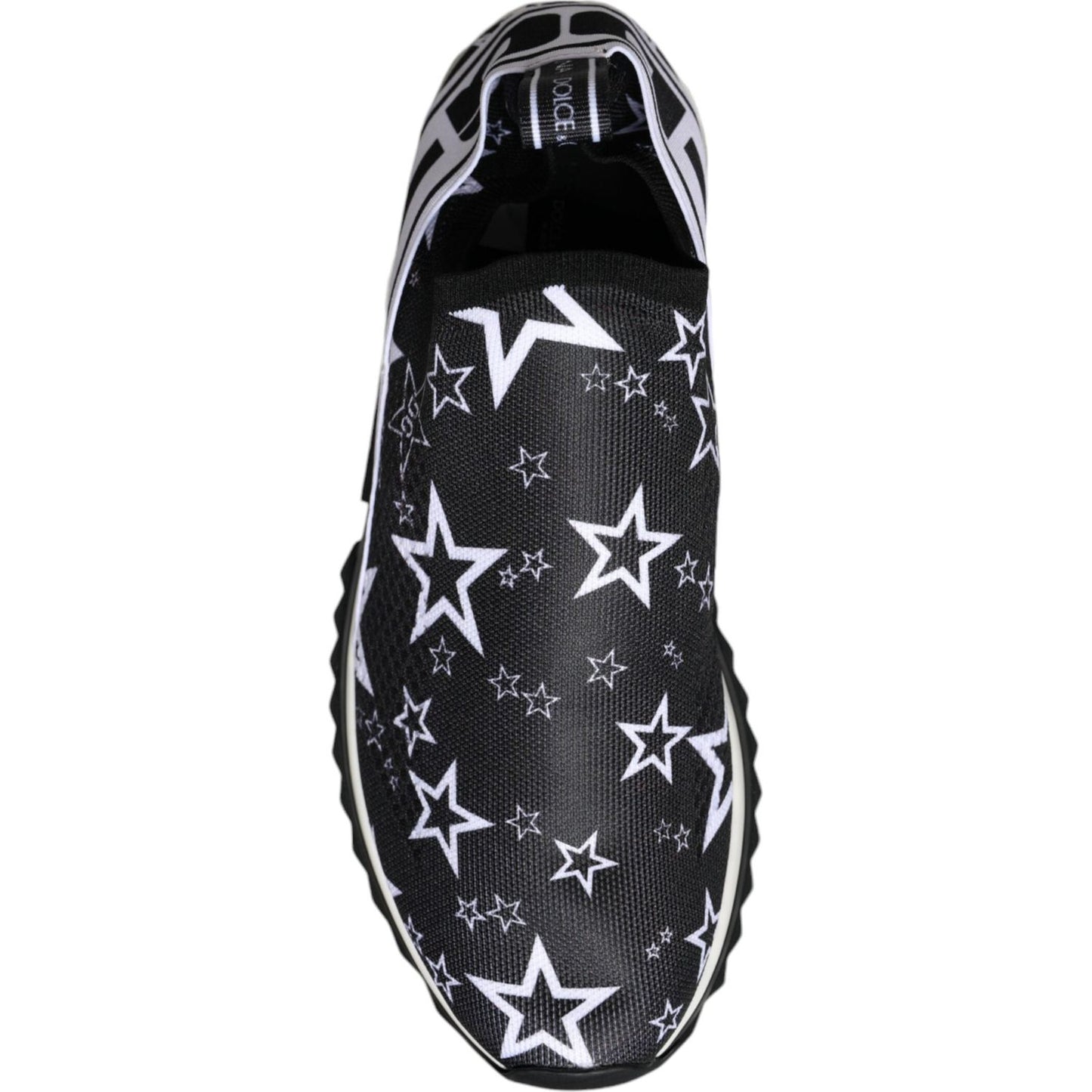 Dolce & Gabbana Black White Star Print Sorrento Sneakers Shoes Dolce & Gabbana