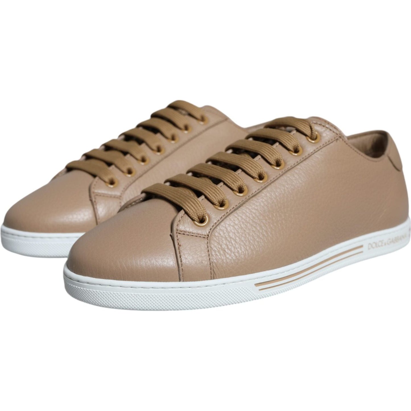 Dolce & Gabbana Brown Low Top Men Saint Tropez Sneakers Shoes Dolce & Gabbana