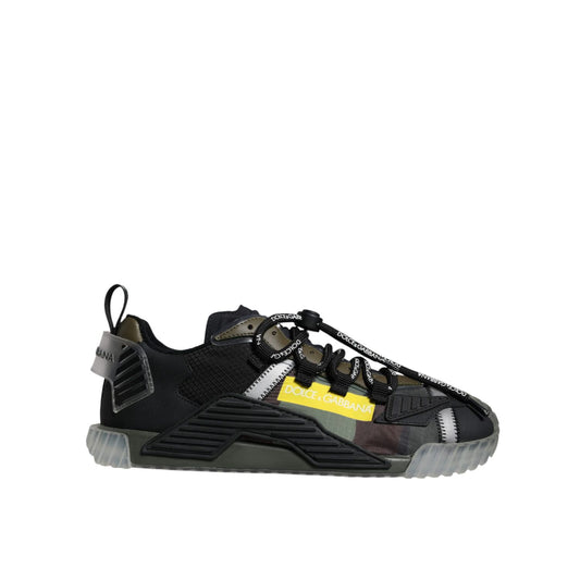 Dolce & Gabbana Multicolor Lace Up Low Top NS1 Sneakers Shoes 1728,67345645728,Dolce & Gabbana,EU39/US6,Low Tops - Sneakers - Shoes,Material: 50% Polyester 20% Leather 10% Nylon 5% Elastane 5% Viscose 5% Cotton,Men,Multicolor,Preowned / Defect,Shoes,Sneak