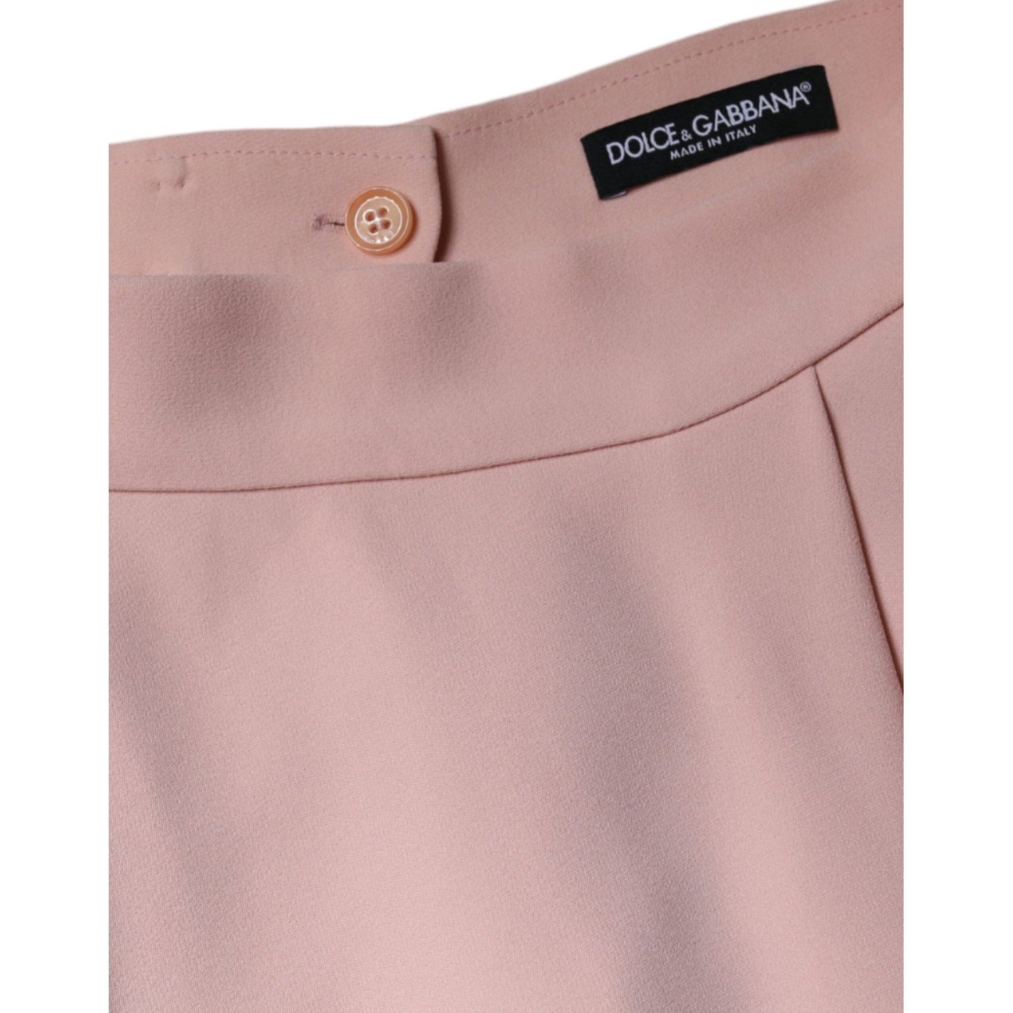 Dolce & Gabbana Pink Viscose High Waist A-line Mini Skirt Dolce & Gabbana