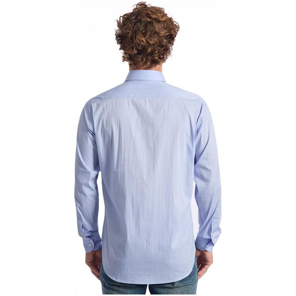 Baldinini Trend "Light Blue Cotton Men Shirt" Baldinini Trend