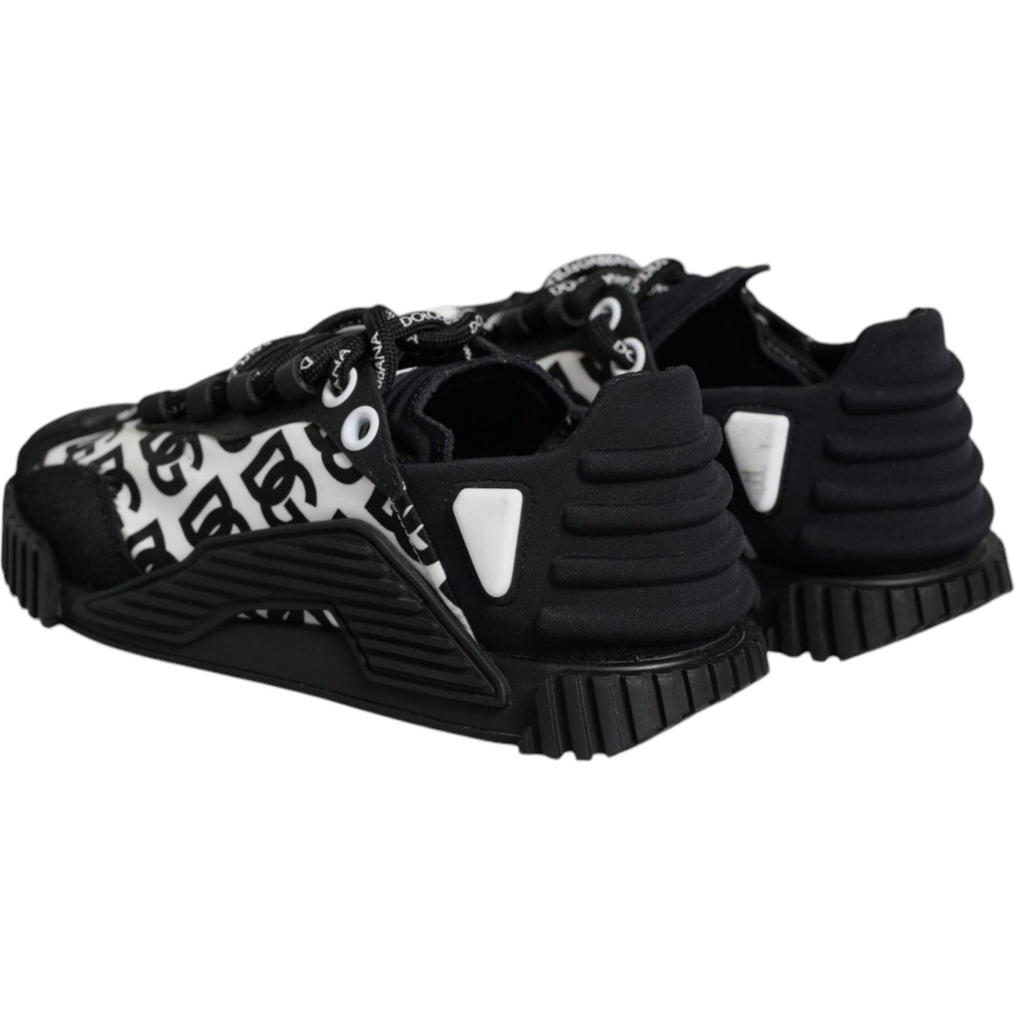 Dolce & Gabbana Black Logo Lace Up Low Top NS1 Sneakers Shoes Dolce & Gabbana