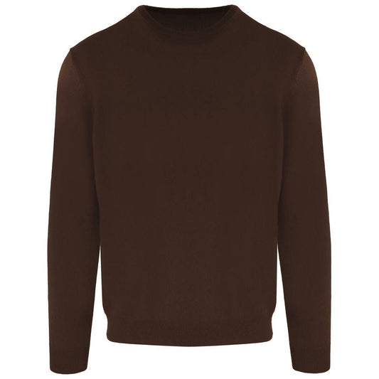 Malo Brown Wool Sweater Malo