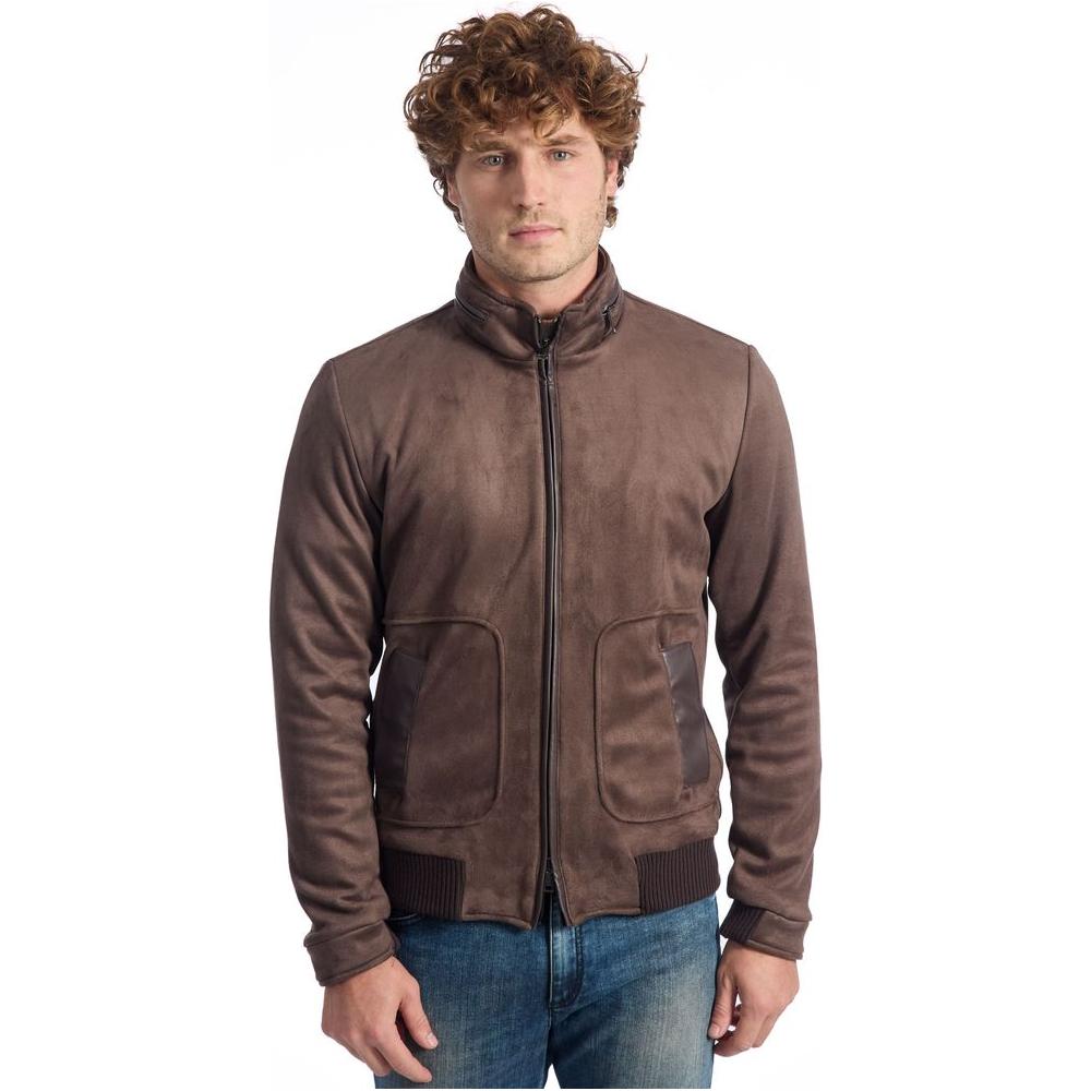 Roberto Pepe Luxury Brown ECOMONTONE Jacket Roberto Pepe Luxury