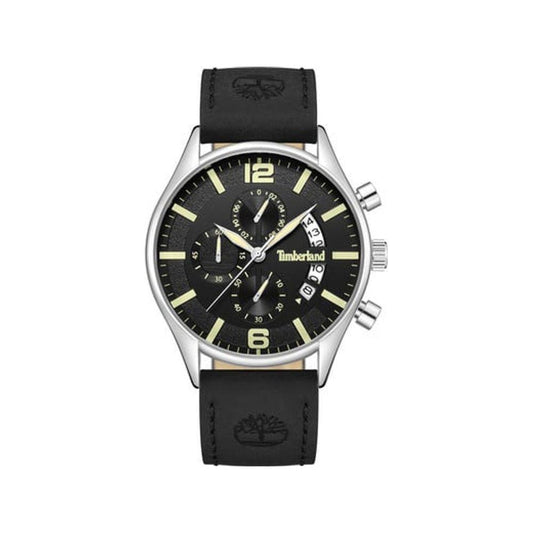 Timberland Black Leather Watch Timberland