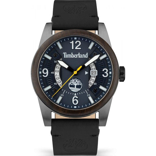 Timberland Black Leather Watch Timberland