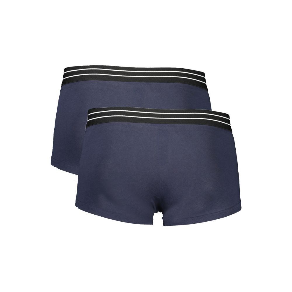 Cavalli Class Blue Cotton Underwear Cavalli Class