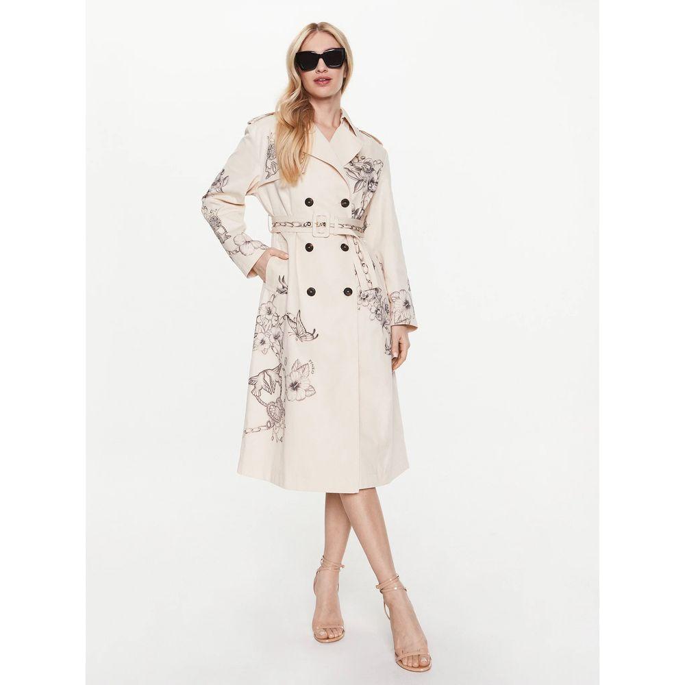 PINKO Beige Cotton Jackets & Coat PINKO