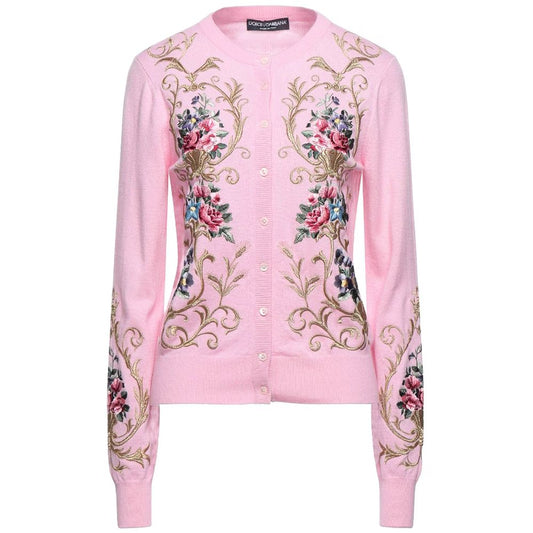 Dolce & Gabbana Pink Cashmere Sweater Dolce & Gabbana