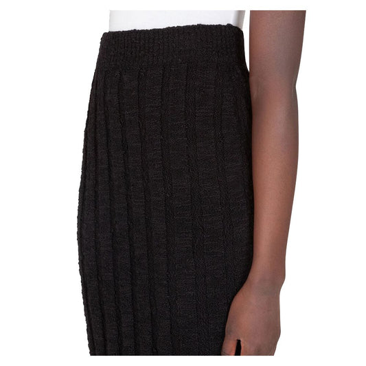 Dolce & Gabbana Black Wool Vergine Skirt Dolce & Gabbana