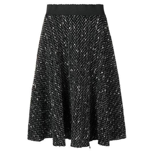 Dolce & Gabbana Black Wool Skirt Dolce & Gabbana