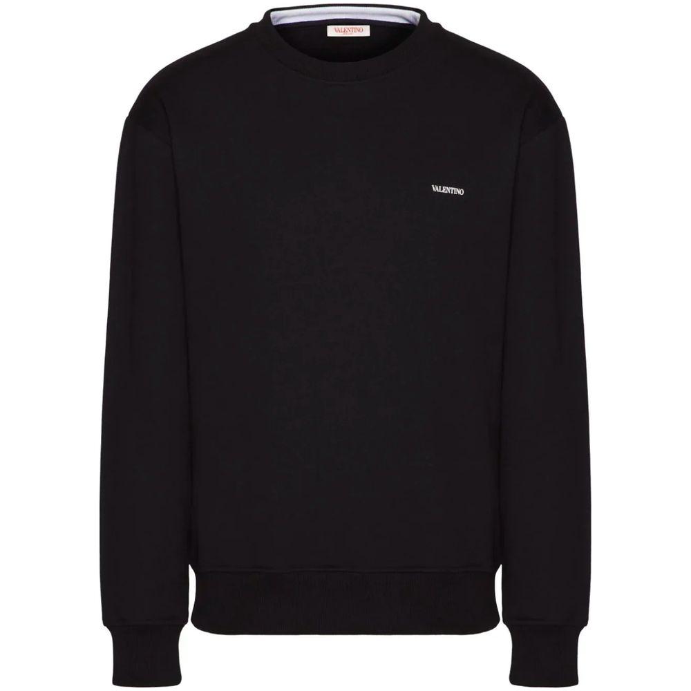 Valentino Black Cotton Sweater Valentino