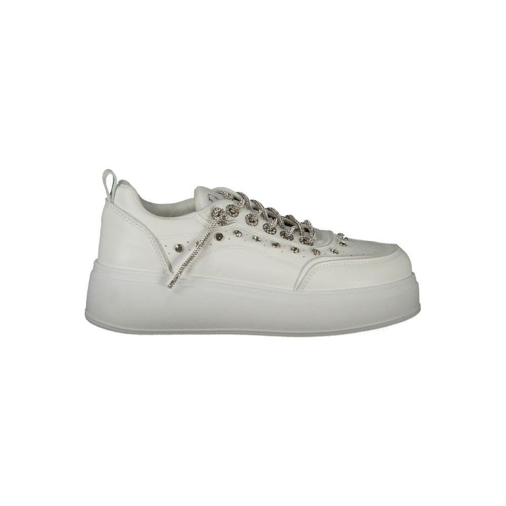 Laura Biagiotti White Polyester Sneaker Laura Biagiotti