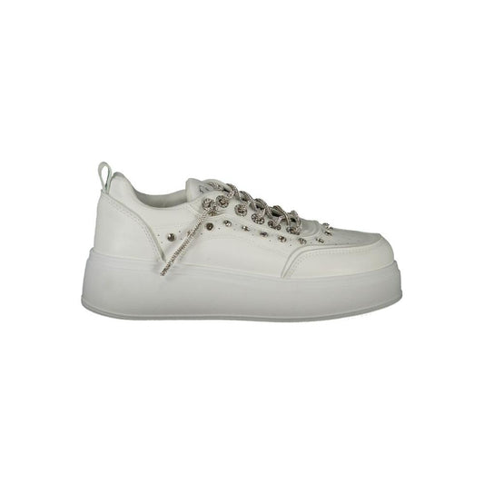 Laura Biagiotti White Polyester Sneaker Laura Biagiotti