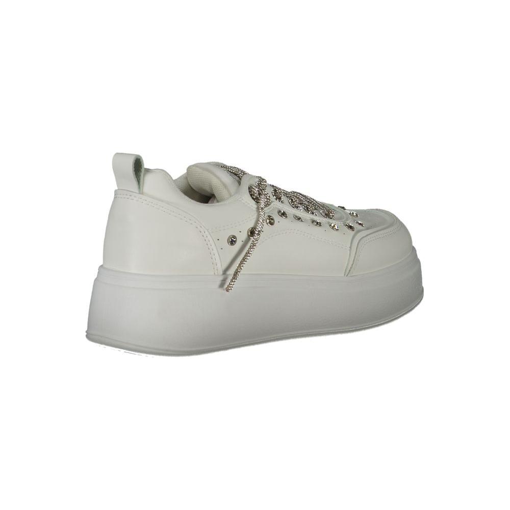 Laura Biagiotti White Polyester Sneaker Laura Biagiotti