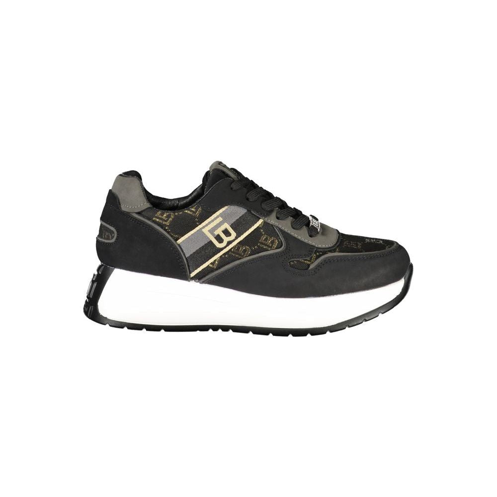 Laura Biagiotti Black Polyester Sneaker Laura Biagiotti