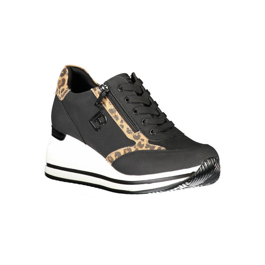 Laura Biagiotti Black Polyester Sneaker Laura Biagiotti