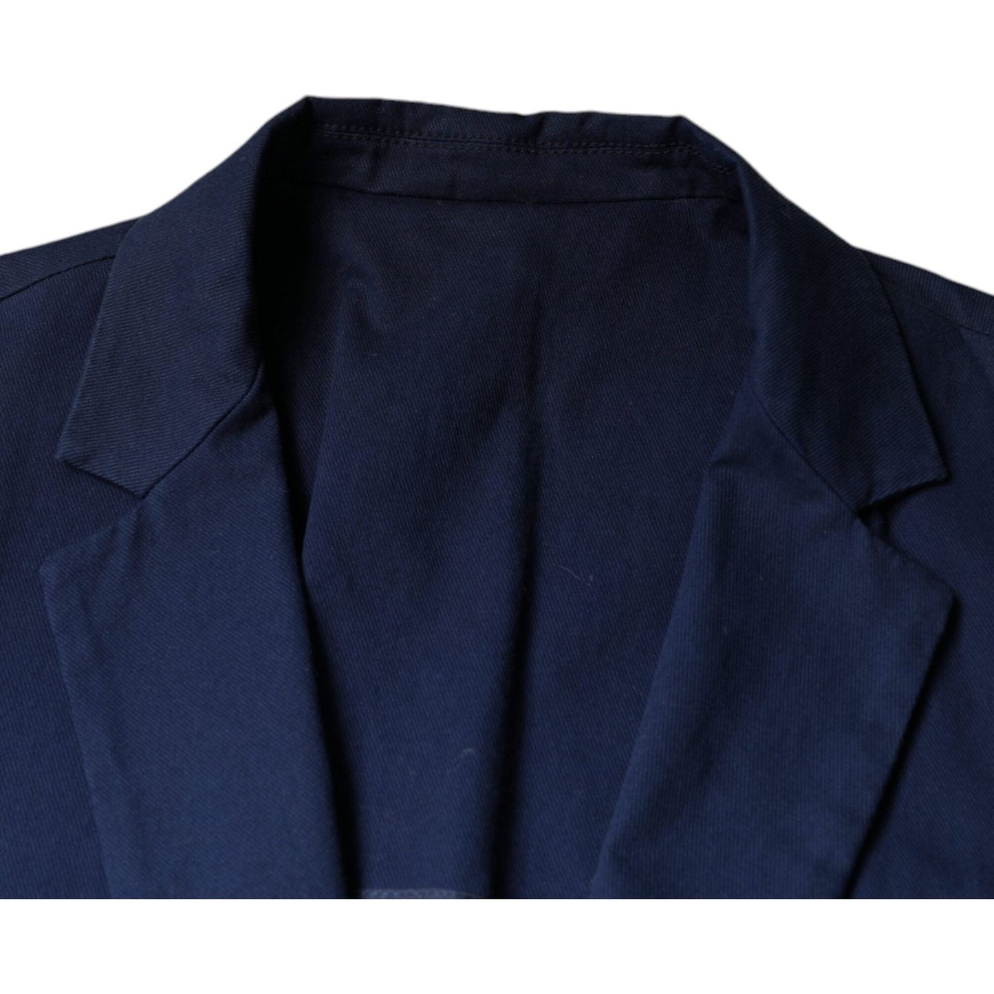 Dolce & Gabbana Blue Notch Single Breasted Dress Coat Blazer Dolce & Gabbana