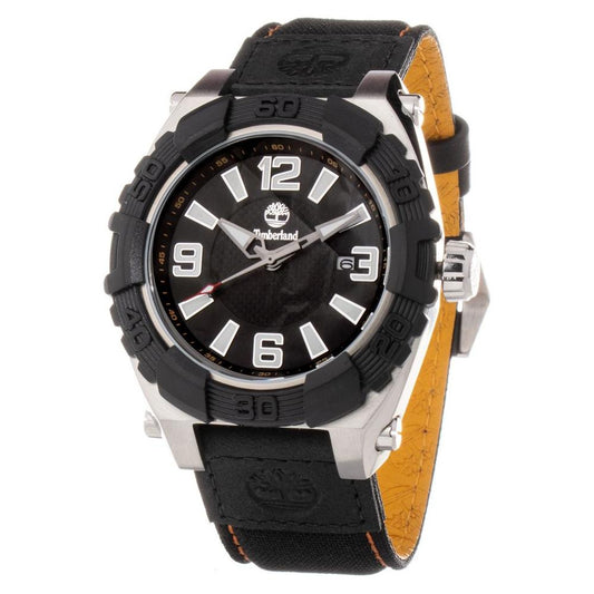 Timberland Black Leather Watch Timberland