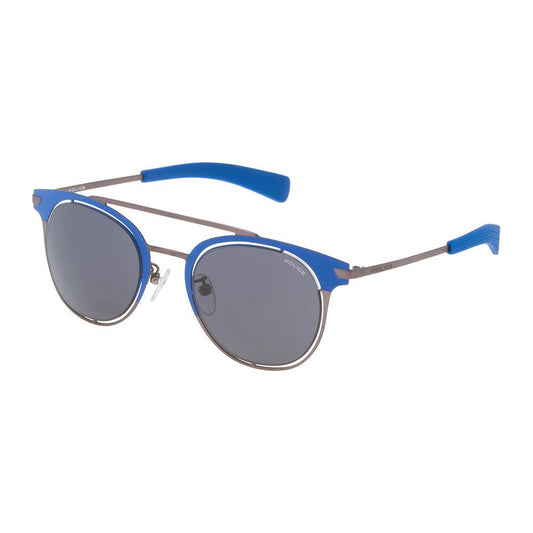 Police Blue Metal Sunglasses Police