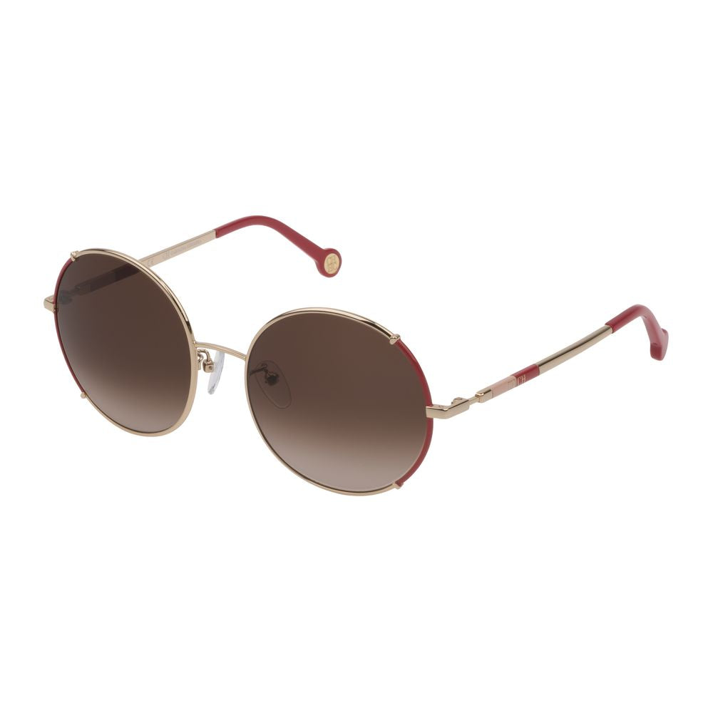 Carolina Herrera Rose Gold Metal Sunglasses Carolina Herrera