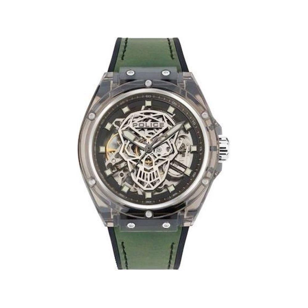 Police Green Silicone Watch Police