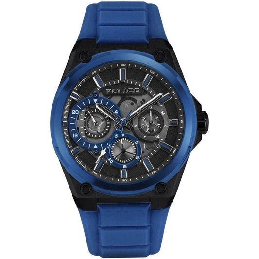 Police Blue Silicone Watch Police