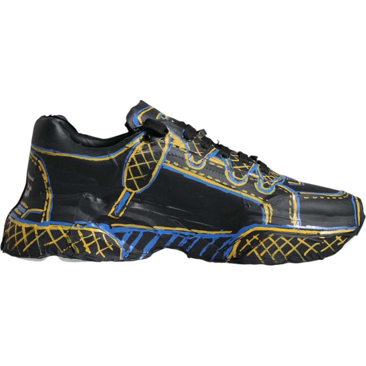 Dolce & Gabbana Multicolor Leather Daymaster Sneakers Shoes