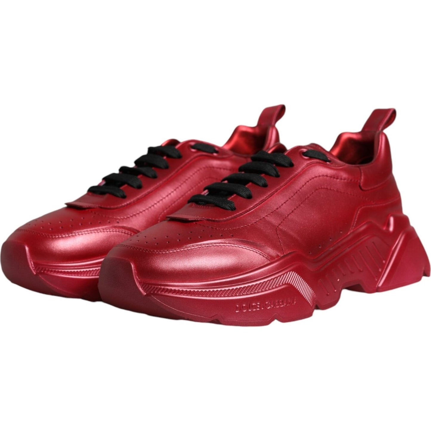 Dolce & Gabbana Red Daymaster Low Top Sneakers Shoes Dolce & Gabbana