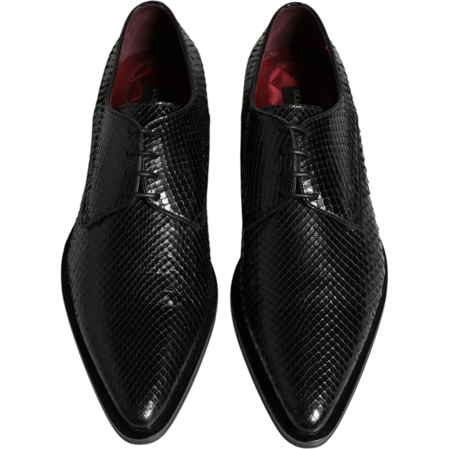 Dolce & Gabbana Black Leather Derby Formal Dress Shoes Dolce & Gabbana