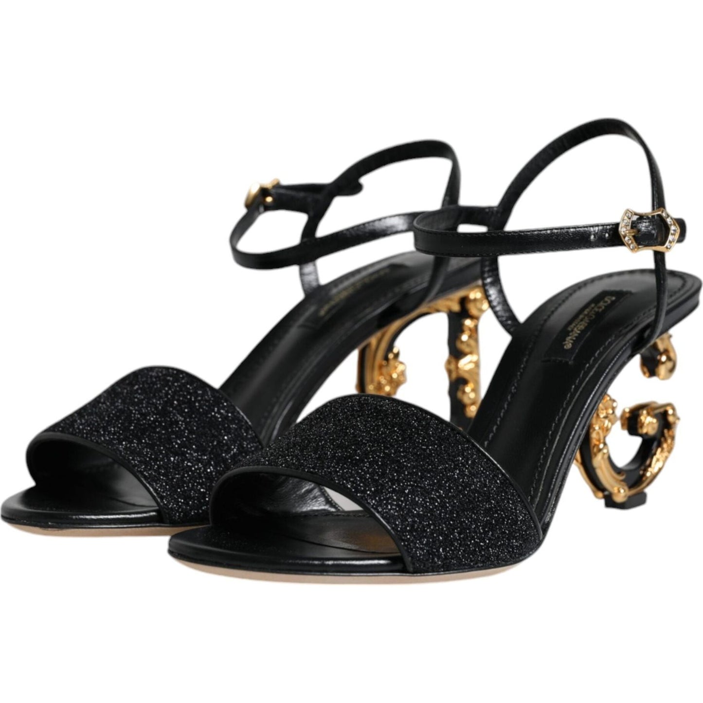 Dolce & Gabbana Black KEIRA Heels Ankle Strap Sandals Shoes Dolce & Gabbana