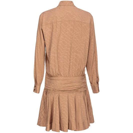 PINKO Beige Acetate Dress PINKO