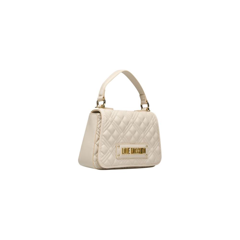 Love Moschino Beige Polyethylene Handbag Love Moschino