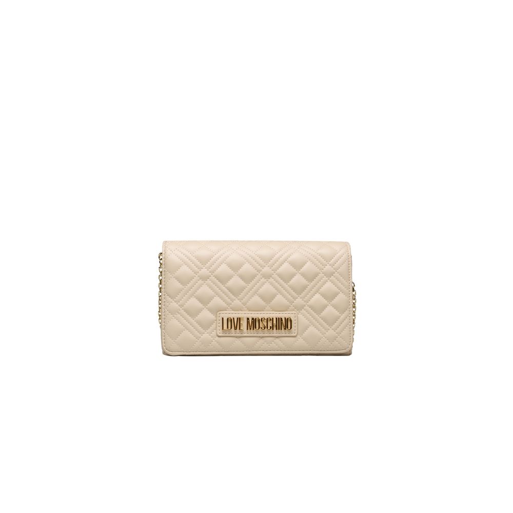 Love Moschino Beige Polyethylene Crossbody Bag Love Moschino