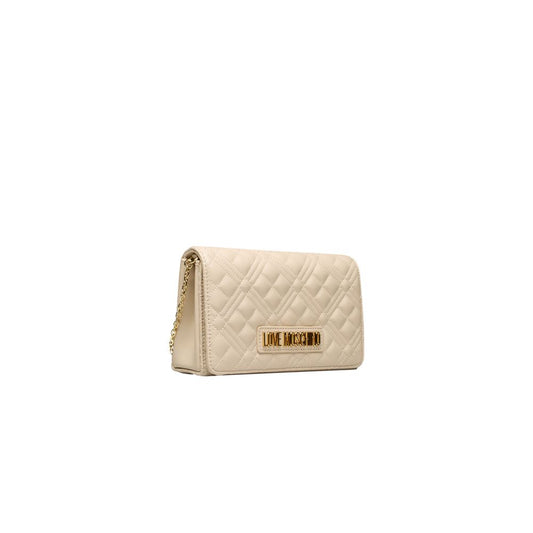 Love Moschino Beige Polyethylene Crossbody Bag Love Moschino