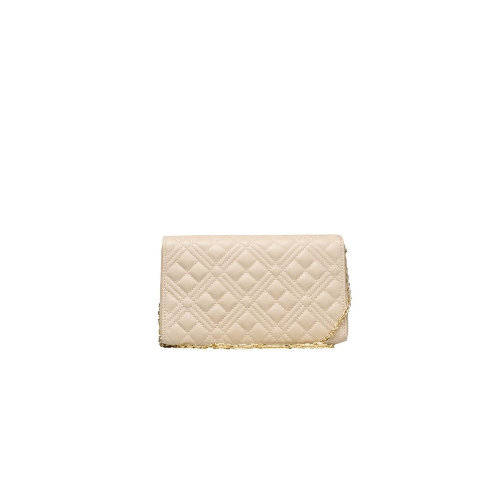 Love Moschino Beige Polyethylene Crossbody Bag Love Moschino