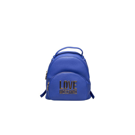 Love Moschino Blue Polyethylene Backpack