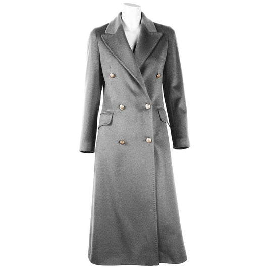 Made in Italy Gray Wool Vergine Jackets & Coat